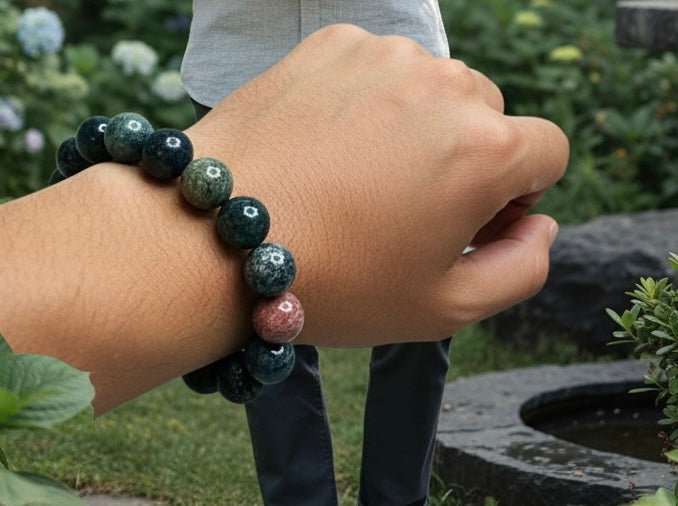 Unisex Multi Gemstone Beads Strech Bracelet Valentines Day Gift Birthday gift Fathers Day Mothers Day gift, annivarsary gift